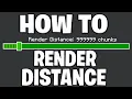 How To Change Render Distance For Minecraft Bedrock Edition - Xbox Windows IOS Android Switch