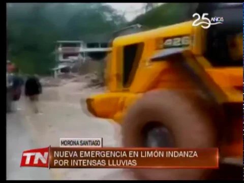 Nueva emergencia en Limón Indanza por intensas lluvias