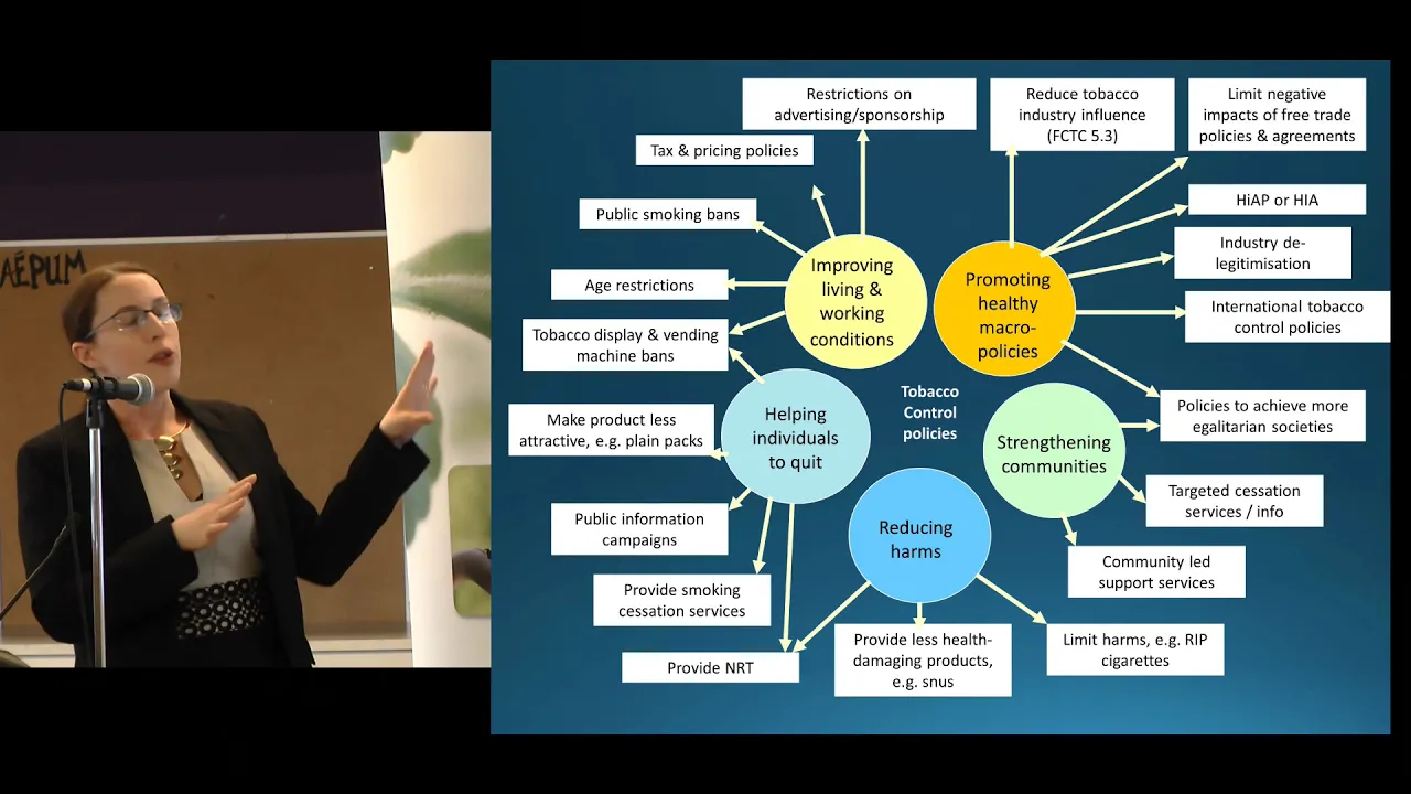 Dr Katherine Smith, keynote speaker on public policy and social inequalities in smoking