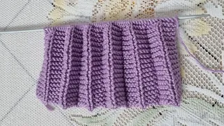 تريكو Triku طريقة سهلة لعمل غرزة الكسرات للمبتدئات تصلح لأعمال البنوتات فستان جيبة اوتنورة 