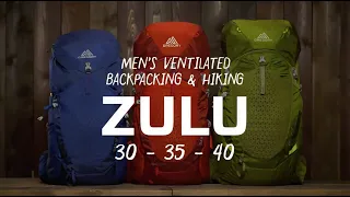 Zulu 30 35 and 40 Men s Ventilated Hiking Backpacking Gregory Mountain Products