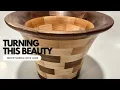 Wood Turning a Beautiful Segmented Vase Turning Walnut Cherry Maple