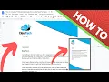 How to Create a Professional Google Docs Letterhead Template Aesthetic