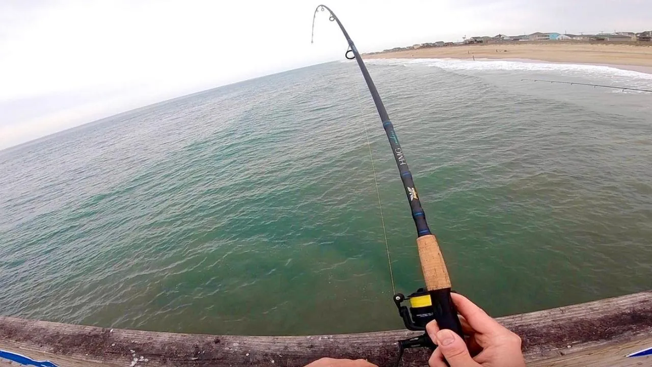 OUTER BANKS PIER FISHING GOES OFF - Redfish Blitz in the Surf