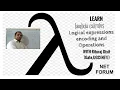 Lambda calculus part 3 logical operator encoding and logical operations