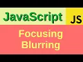 Focusing and blurring of elements - Basic JavaScript Fast 72 tabindex focusin focusout