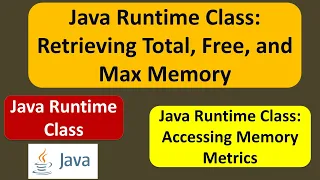 Java Runtime Class Retrieving Total Free and Max Memory Java Runtime class
