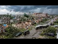 Storm Derecho Destroying Many Homes Gas Station Cars in Illinois Indiana Ohio