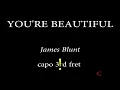 YOU'RE BEAUTIFUL - JAMES BLUNT (3rd fret)