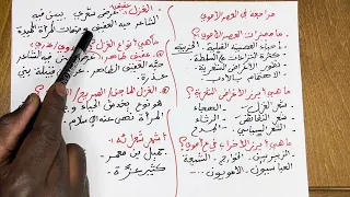 1 ثانوي أقوى مراجعة للفصل الثالث / العصر الأموي شعر الغزل والنقائض 