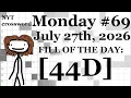 Monday 26 ACROSS ONLY CHALLENGE -