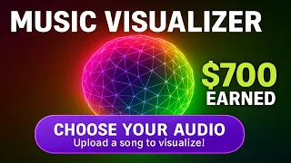 Create a Stunning 3D Music Visualizer with HTML CSS Three js 700 Earned
