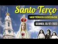 Lagu Santo Terço de Segunda Feira (03/07/2023) | Mistérios Gozosos | Terço de Fátima
