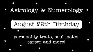 August 29th Birt ay The Creatively Driven Virgo Virgo Sun Sign Astrology and Numerology Reading