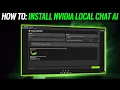 How to Install NVIDIA Local Chat AI - Tutorial ChatRTX