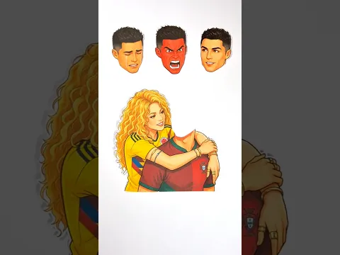 Shakira Dau Dai Trend with CR7 Face Matching Paper Craft #cristianoronaldo #fifaworldcup #shakira