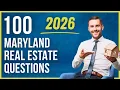 Maryland Real Estate Exam 2026 100 Questions with Explained Answers