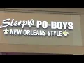Trying Sleepy s po-boys in Houston tx