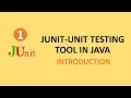 Junit - Unit Testing Tool in Java Introduction 01