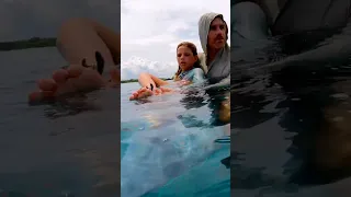 The littlest one is probably the bravest 🏄‍♀️👏 #sailingfamily #surf #kids