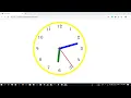 Create an Analog clock with Javascript Html CSS