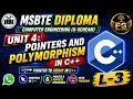 Lecture 3 Pointer to Array in C Pointer Array with Program Unit 4 OOP MSBTE K-Scheme
