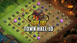 TOP 10 Town Hall 10 TH10 Base Layout Copy Link 2024 Clash of Clans