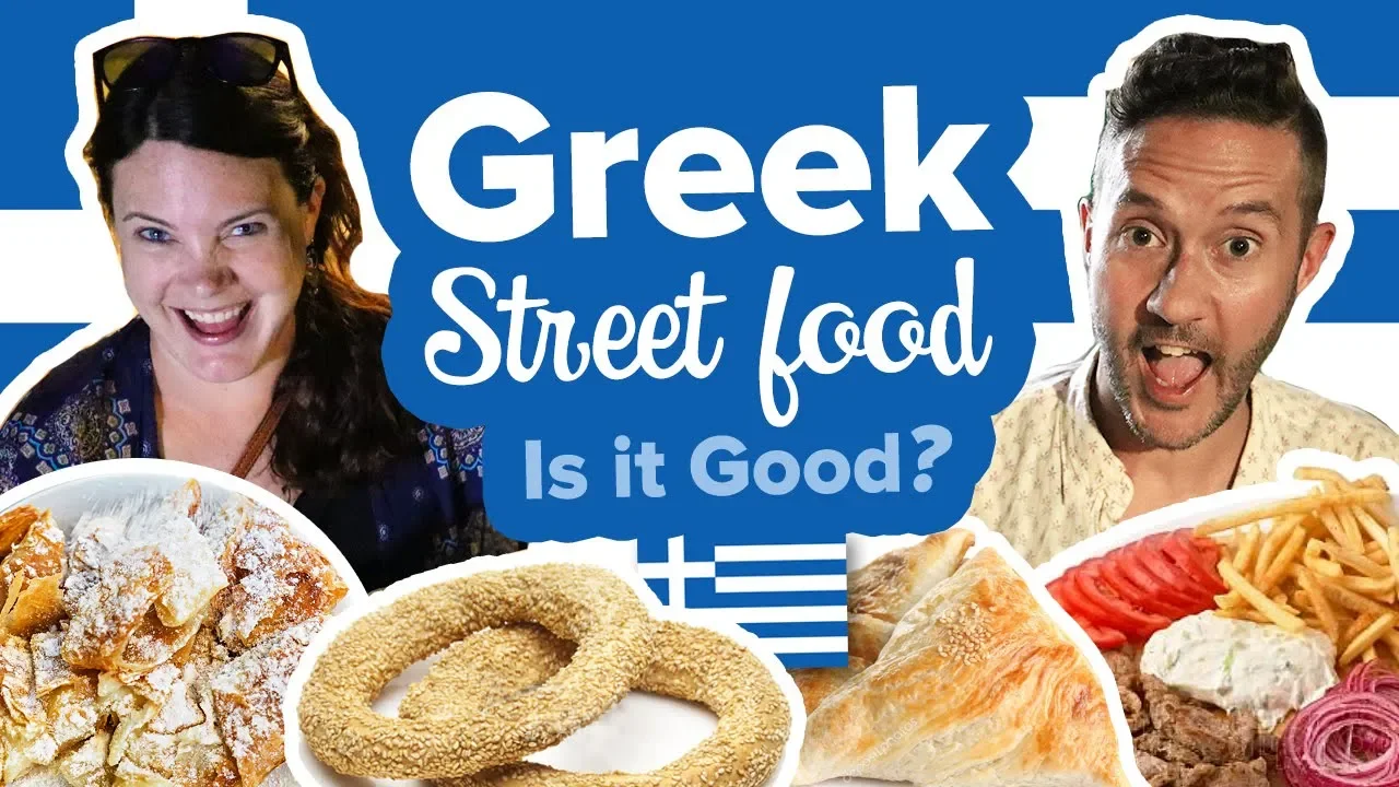 Eating Greek Street Food in Thessaloniki Greece 😋