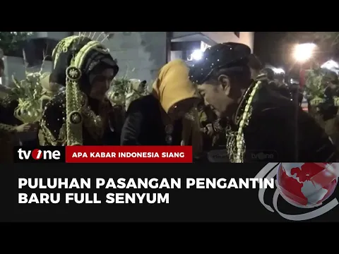 48 Pasangan Nikah Massal di Nganjuk Dapat Hadiah Nginap Gratis di Hotel