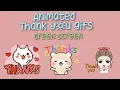 Animated THANK YOU gifs Green screen