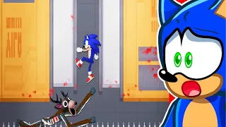 Reacting to SONIC vs DEADLY 99 NIGHTS TRAPS! (People Playground)