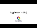 Toggle Port in AVR Microcontroller - Program