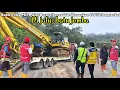 Lagu Bukit nyata PUPR‼️Alat Berat vibro sudah diturunkan di titik longsor ke2 di jalur batu jomba