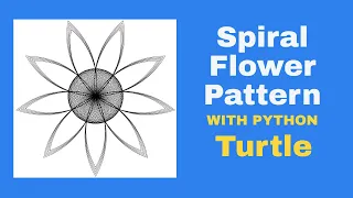 Beautiful Spiral Flower Pattern in Python Turtle Turtle Graphics Tutorial