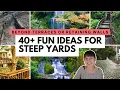 Creative landscaping ideas for slopes No retaining wall landscaping for hills and steep yards