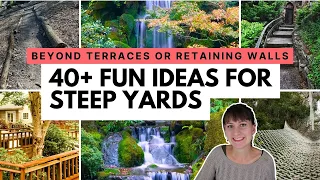 Creative landscaping ideas for slopes No retaining wall landscaping for hills and steep yards