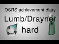 OSRS Lumbridge and Draynor hard diary guide