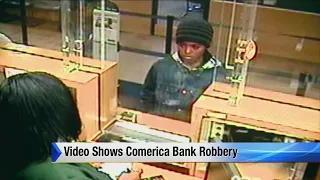 shows Comerica Bank robbery