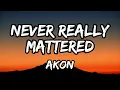 Akon - Never Really Mattered (lyrics)