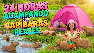 24 HORAS CON CAPIBARAS REALES | AnaNANA TOYS