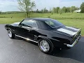 1969 Camaro Black white Z Stripes Nice driver car