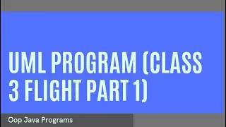 Class Flight Coding Tutorial Part 1 - Flight Ticket Program in OOP Java