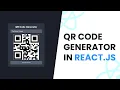 QR Code Generator Project in React js