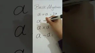 Basic Algebra Basic Concept