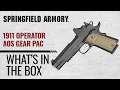 Springfield Armory 1911 Operator AOS GearPac What s in the Box