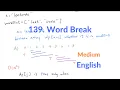 LeetCode 139 Word Break Explanation and Solution