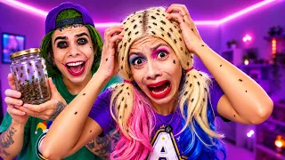 ARLEQUINA PEGOU PIOLHO E TEVE QUE CORTAR O CABELO *Ela chorou?