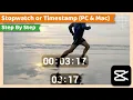 How to add Timer or Stopwatch or Timestamp on CapCut PC Tutorial