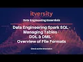 Data Engineering Spark SQL - Managing Tables