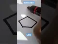 drawing pentagonal pyramid 3D